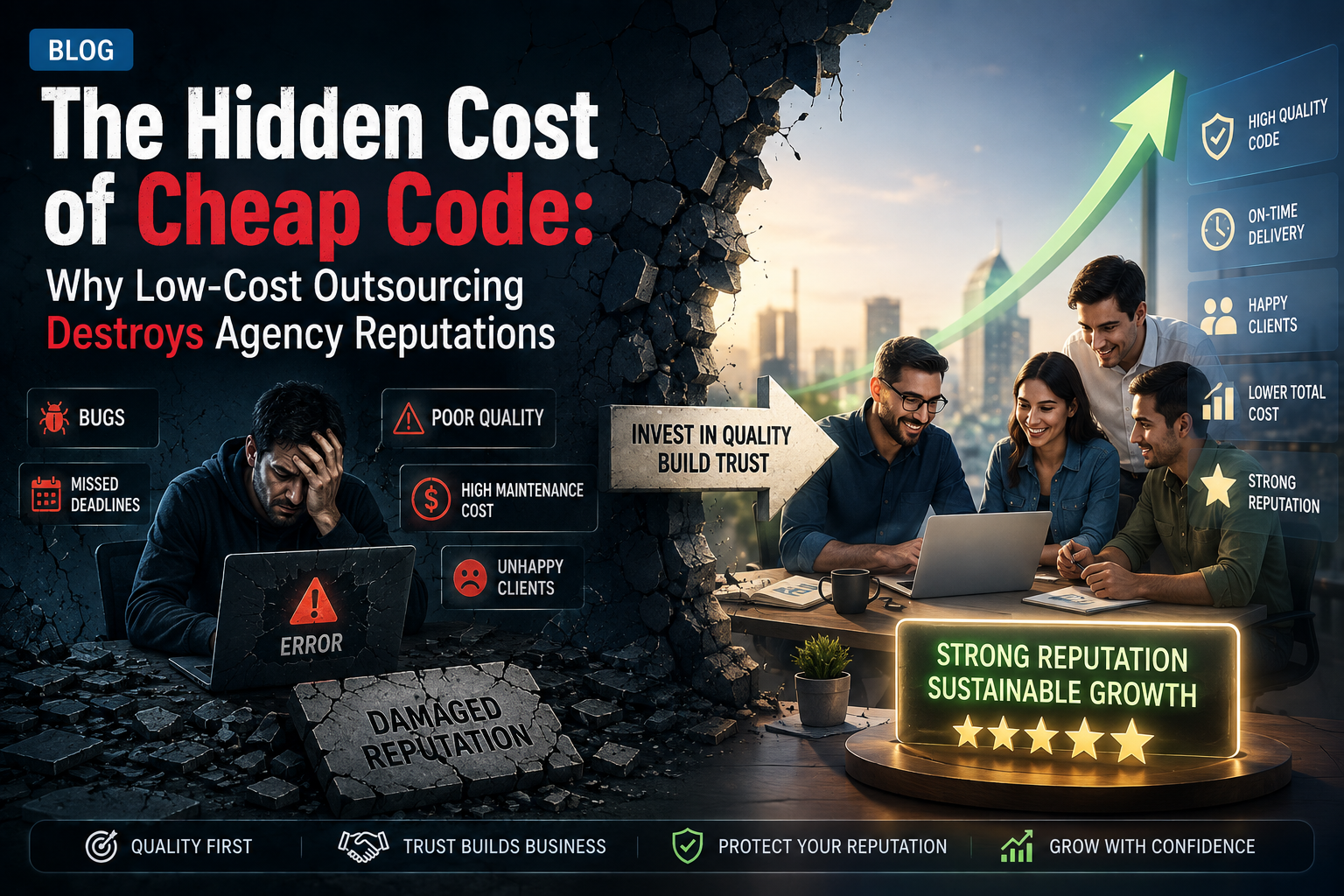 The Hidden Cost of Cheap Code: Why Low-Cost Outsourcing Destroys Agency Reputations